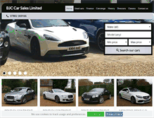 Tablet Screenshot of bjccarsales.co.uk
